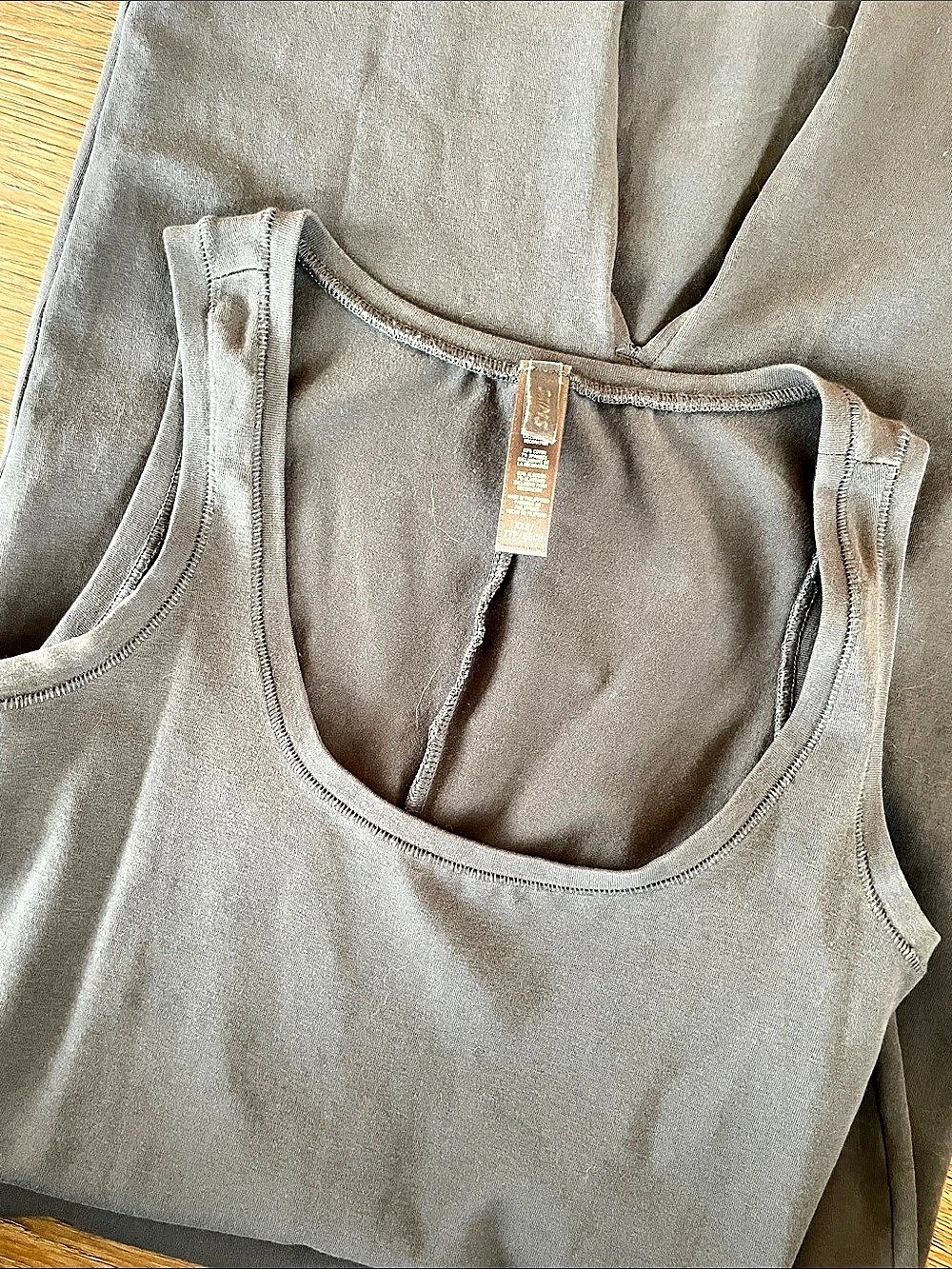 SKIMS grey maxi dress